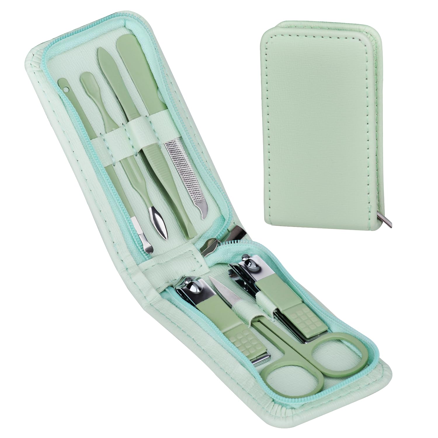 Men'S Grooming Products Kit - 7 Pcs Manicure Set Stainless Steel