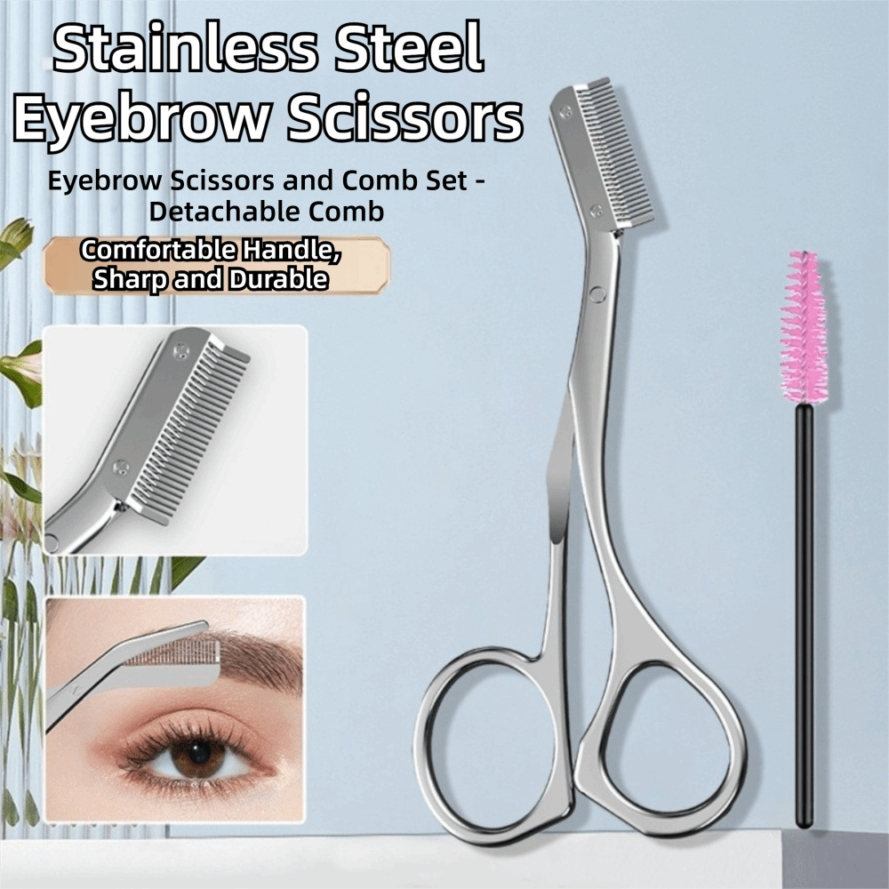 Stainless Steel Eyebrow Scisso - Men'S Grooming Makeup recension och pris