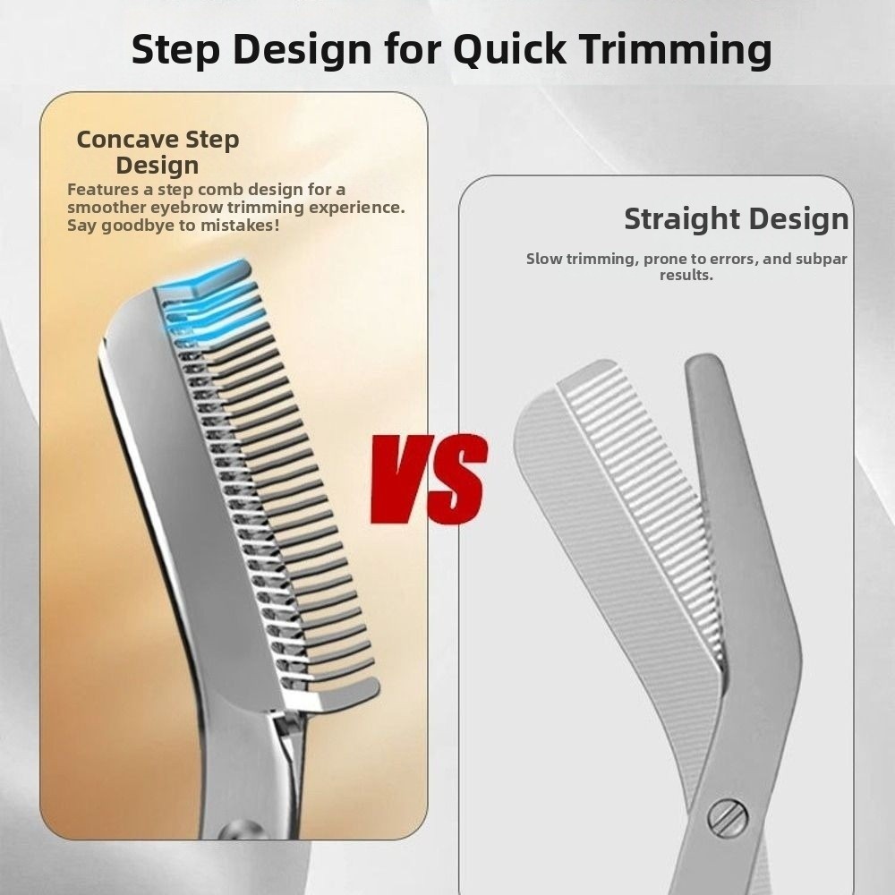 Stainless Steel Eyebrow Scisso - Men'S Grooming Makeup recension och pris