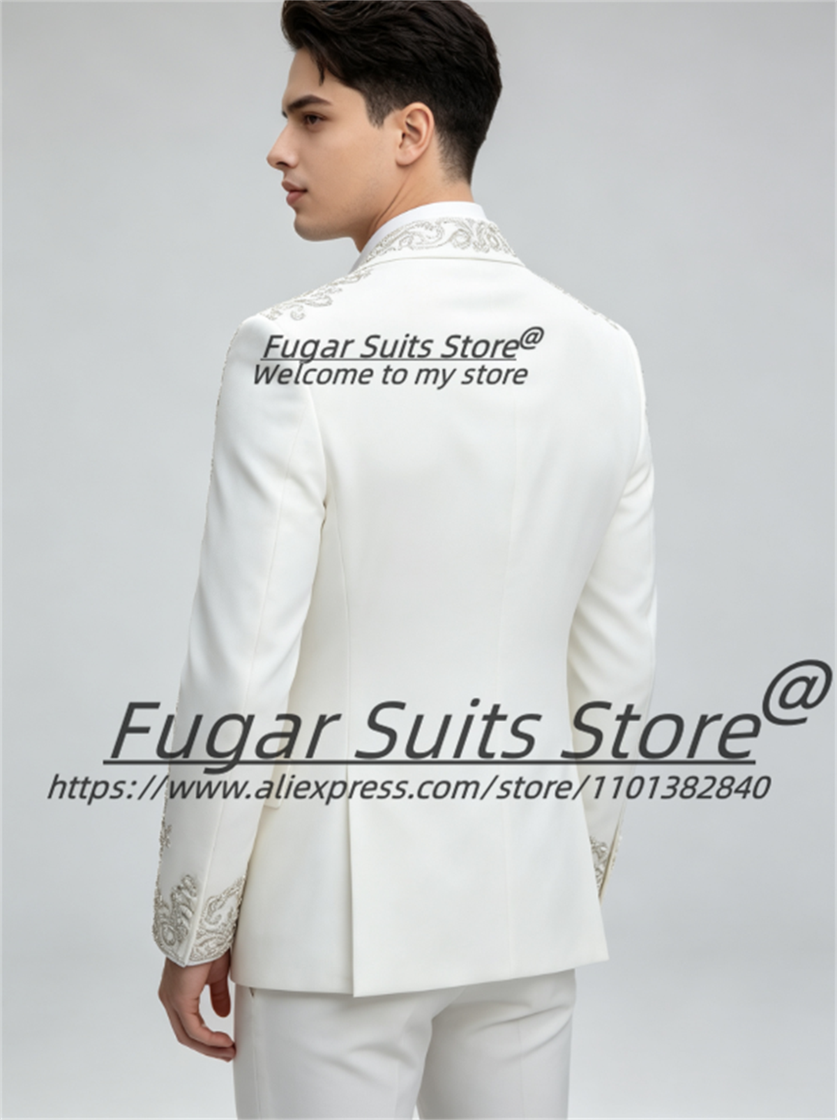 Elegant Silver Crystal Rhinest - Men'S Grooming Room recension och pris