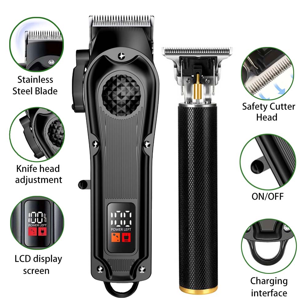 Professional Hair Clippers wit - Men'S Grooming Blade recension och pris