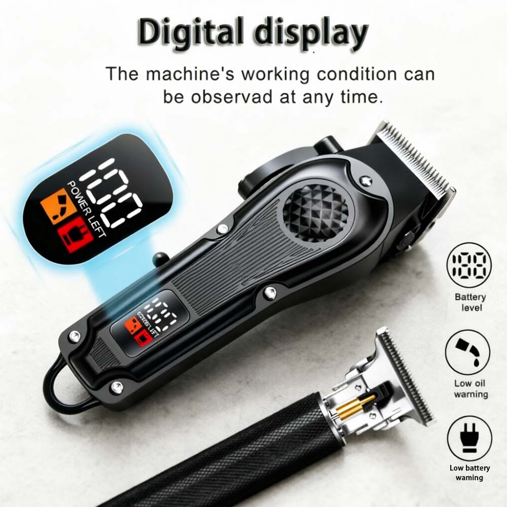 Professional Hair Clippers wit - Men'S Grooming Blade recension och pris