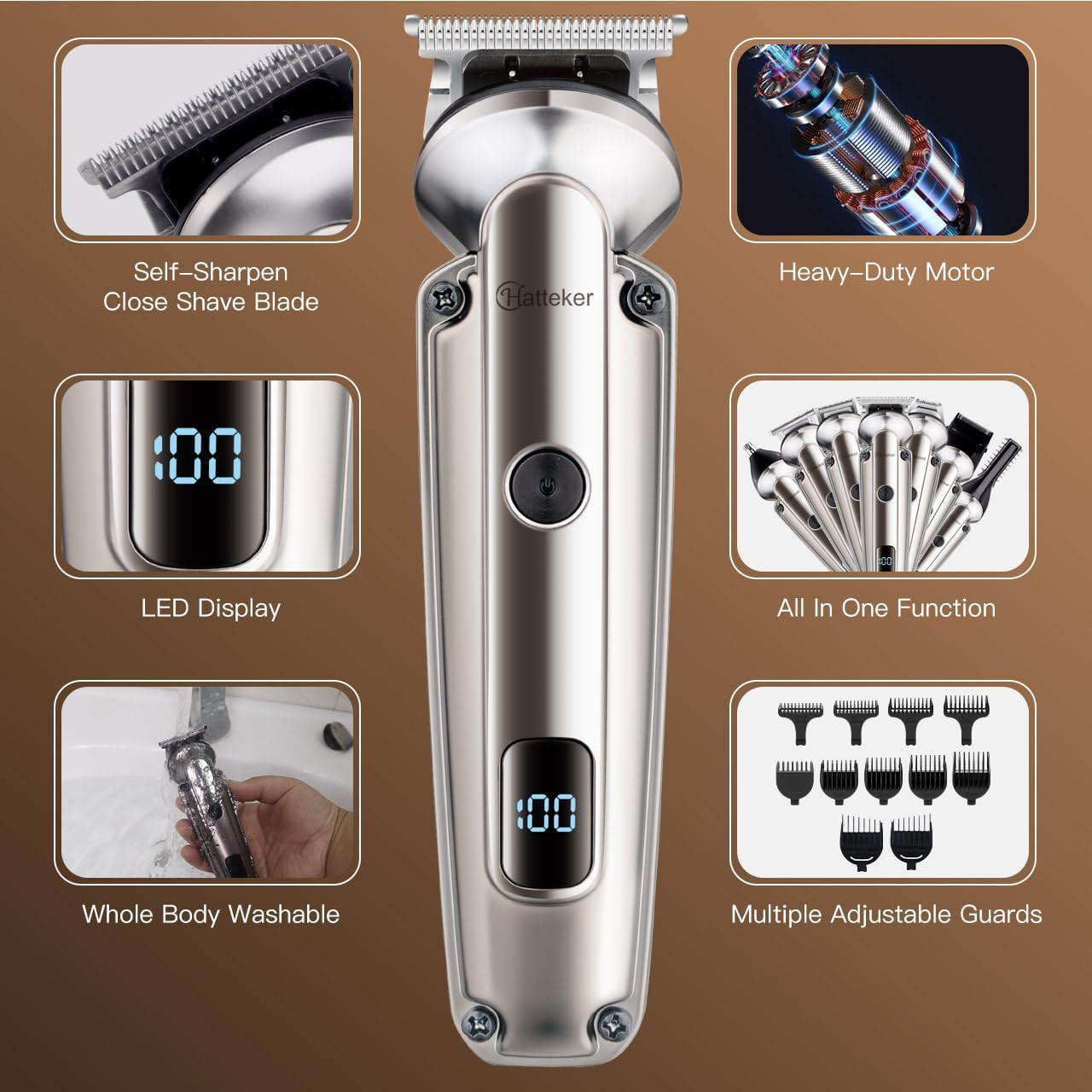 7-in-1 Beard Trimmer for Men,  - Men Grooming Full Body recension och pris