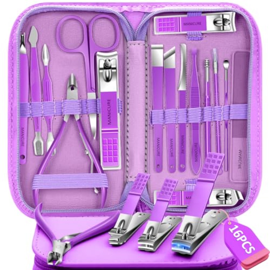 Manicure Set 16Pcs Professiona - Men'S Grooming Fingernails recension och pris