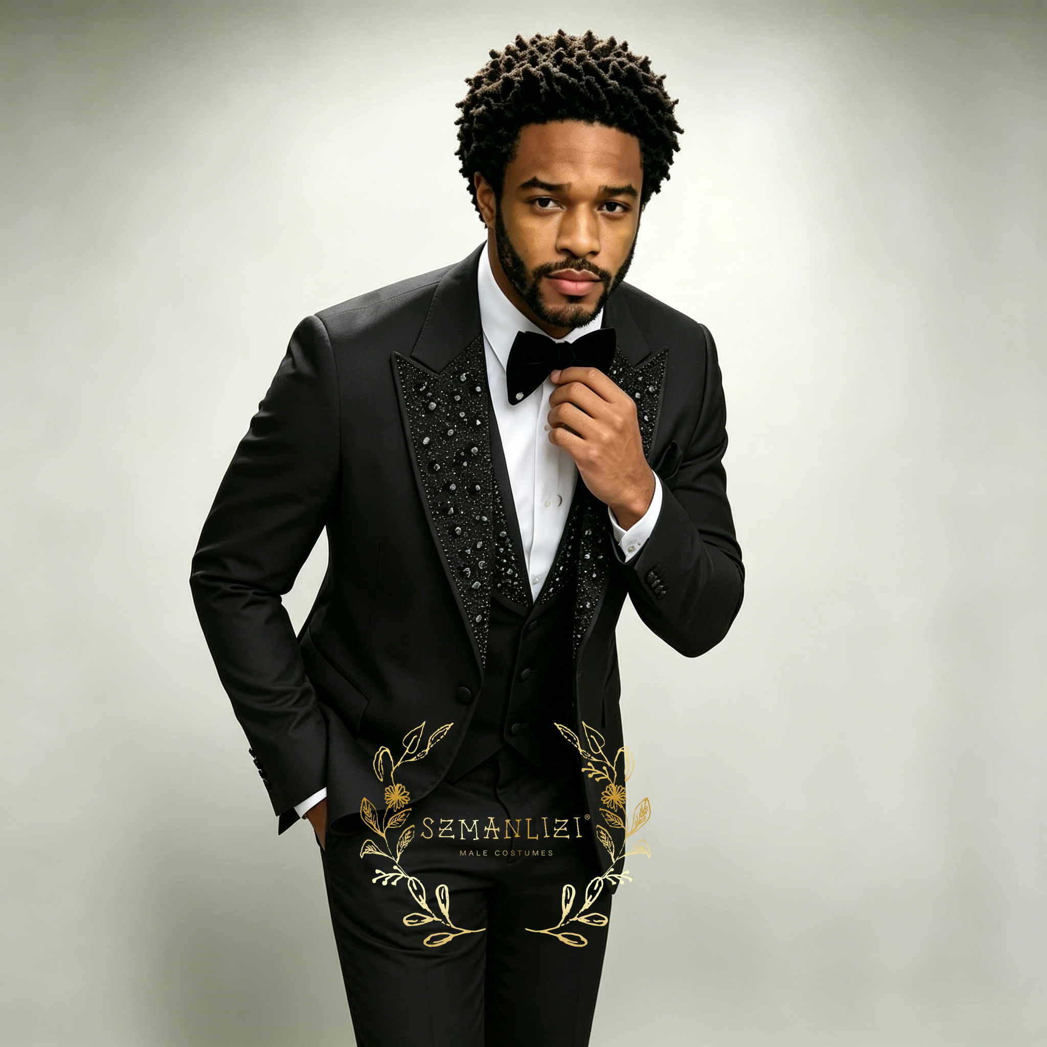 Black Men Suits Luxury Stone C - Men'S Grooming Room recension och pris