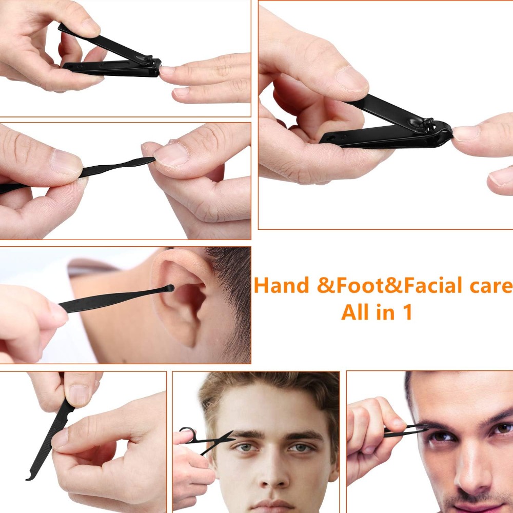 Manicure Set for Men Women, 7P - Men'S Grooming Fingernails recension och pris