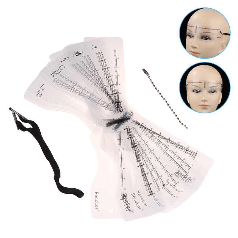 12Pcs Eyebrow Stencil Set Reus - Men'S Grooming Makeup recension och pris