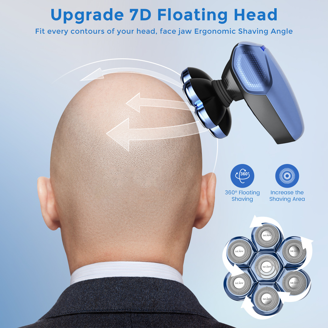 Sejoy 6-in-1 7D Head Shavers f - Men Grooming Full Body recension och pris