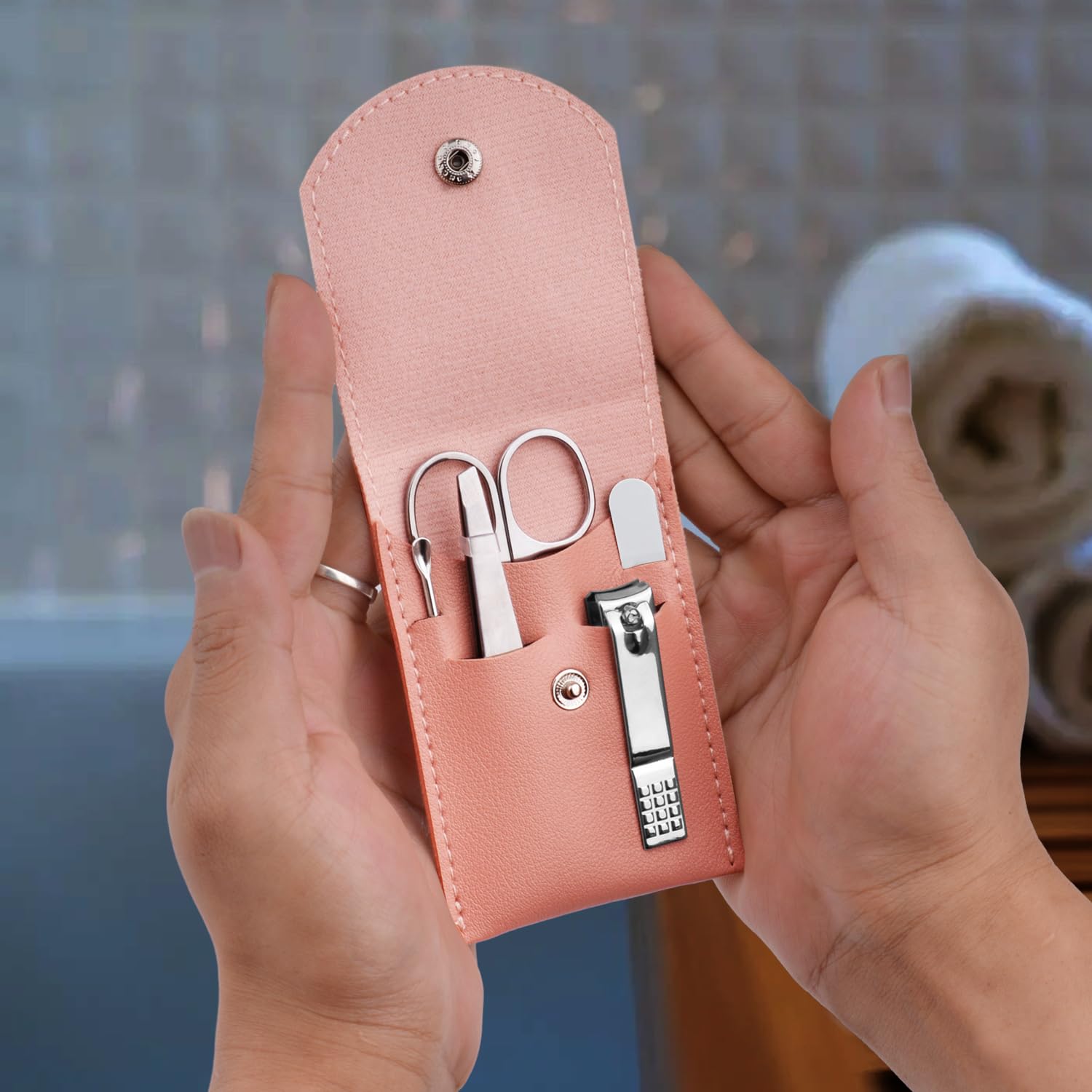 5-Piece Travel Manicure Set -  - Men'S Grooming Products Kit recension och pris