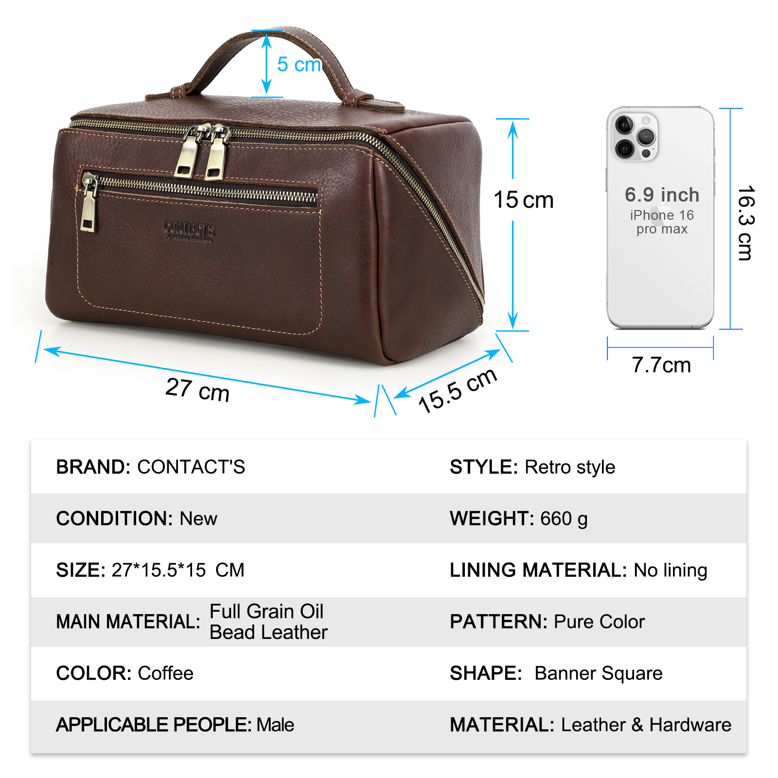 Personalized Cosmetic Bags Men - Men'S Grooming Makeup recension och pris