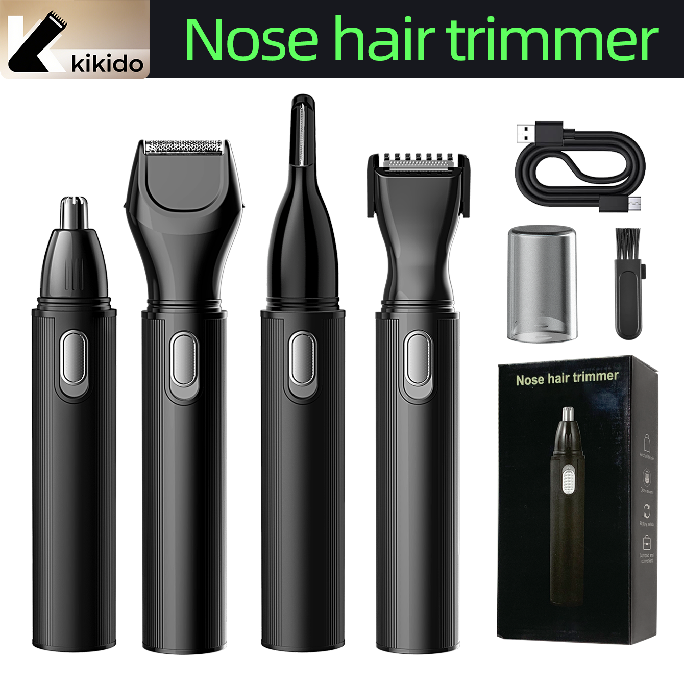 KIKIDO 4 in 1 Nose Hair Trimme - Men'S Grooming Room recension och pris
