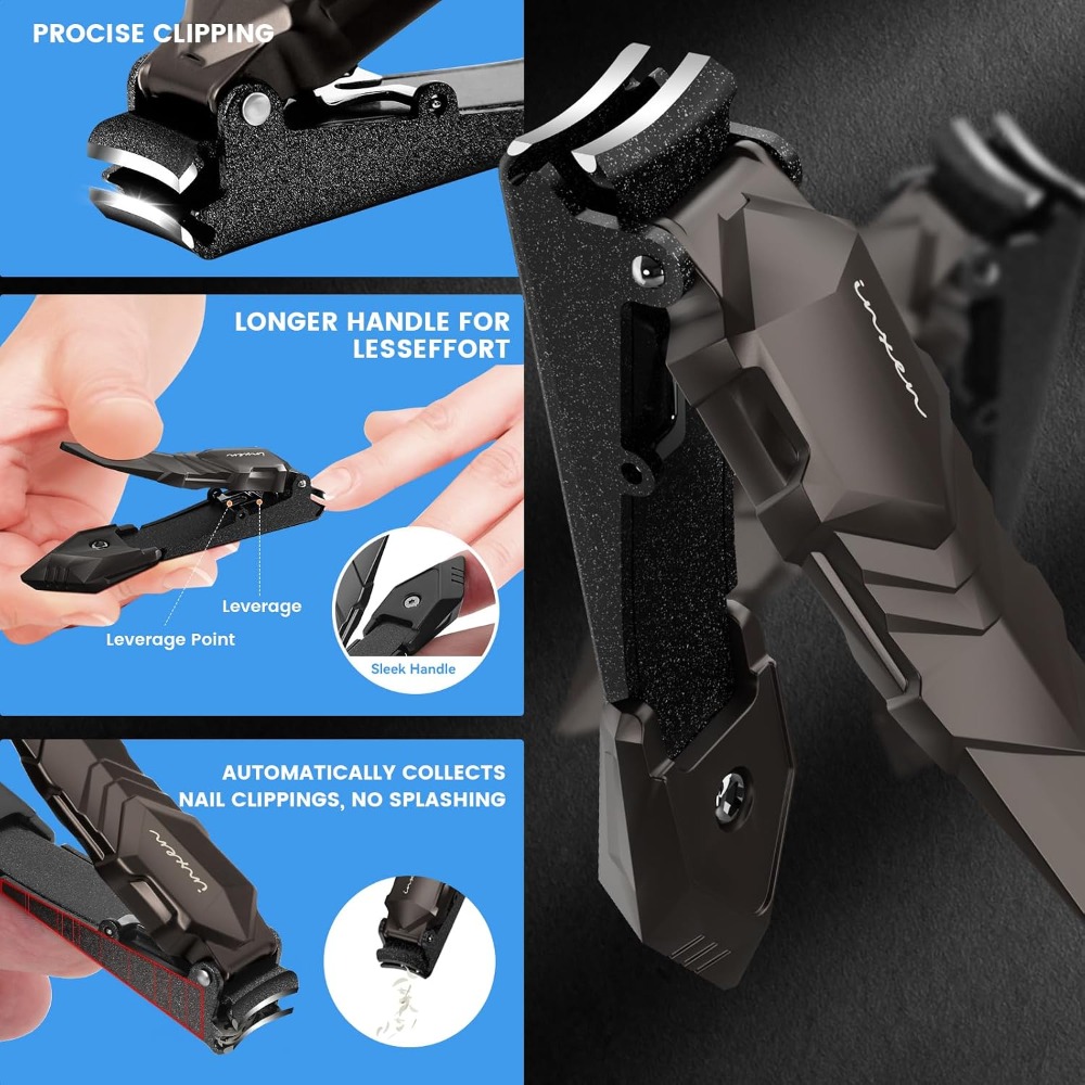 Self-Collecting Nail Clippers  - Men'S Grooming Fingernails recension och pris