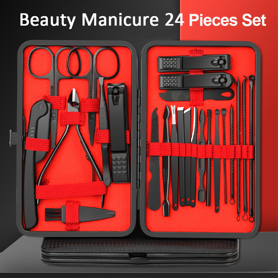 24Pcs Professional Stainless S - Men'S Grooming Fingernails recension och pris