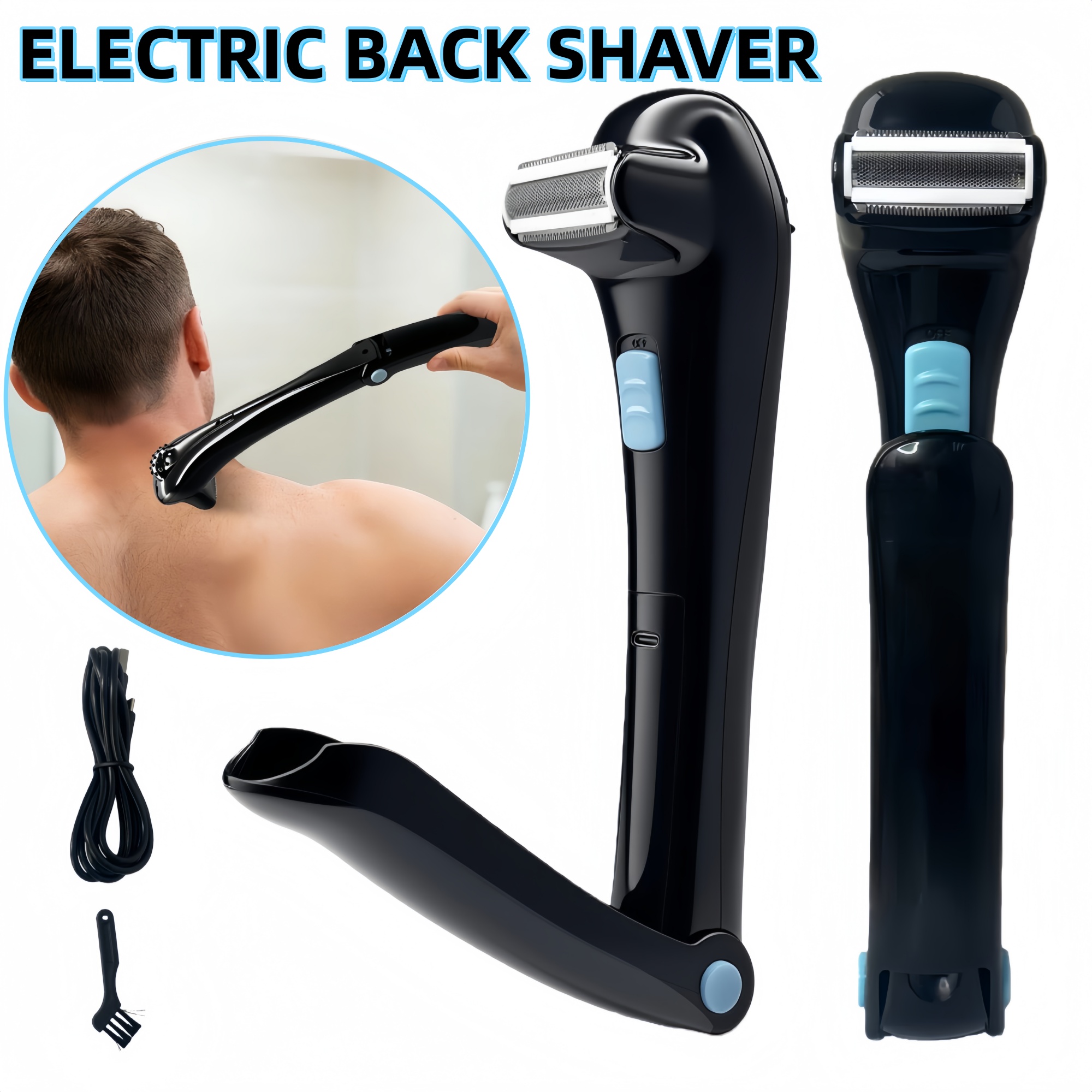 Rechargeable Electric Back Sha - Men'S Grooming Blade recension och pris