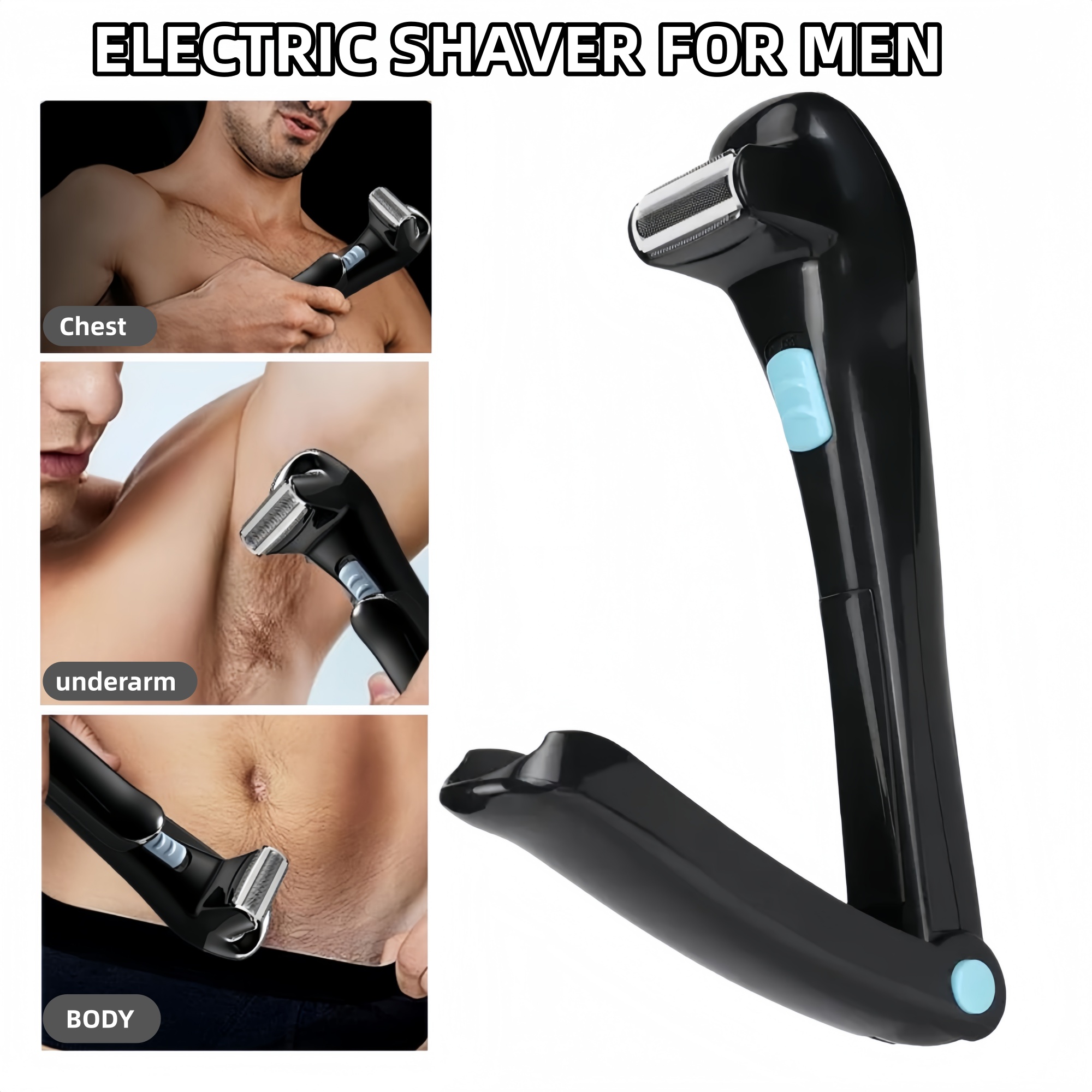 Rechargeable Electric Back Sha - Men'S Grooming Blade recension och pris