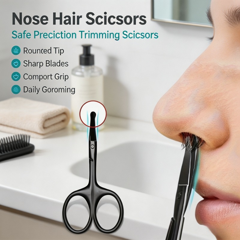 Professional Nose Hair Scissor - Men'S Grooming Makeup recension och pris