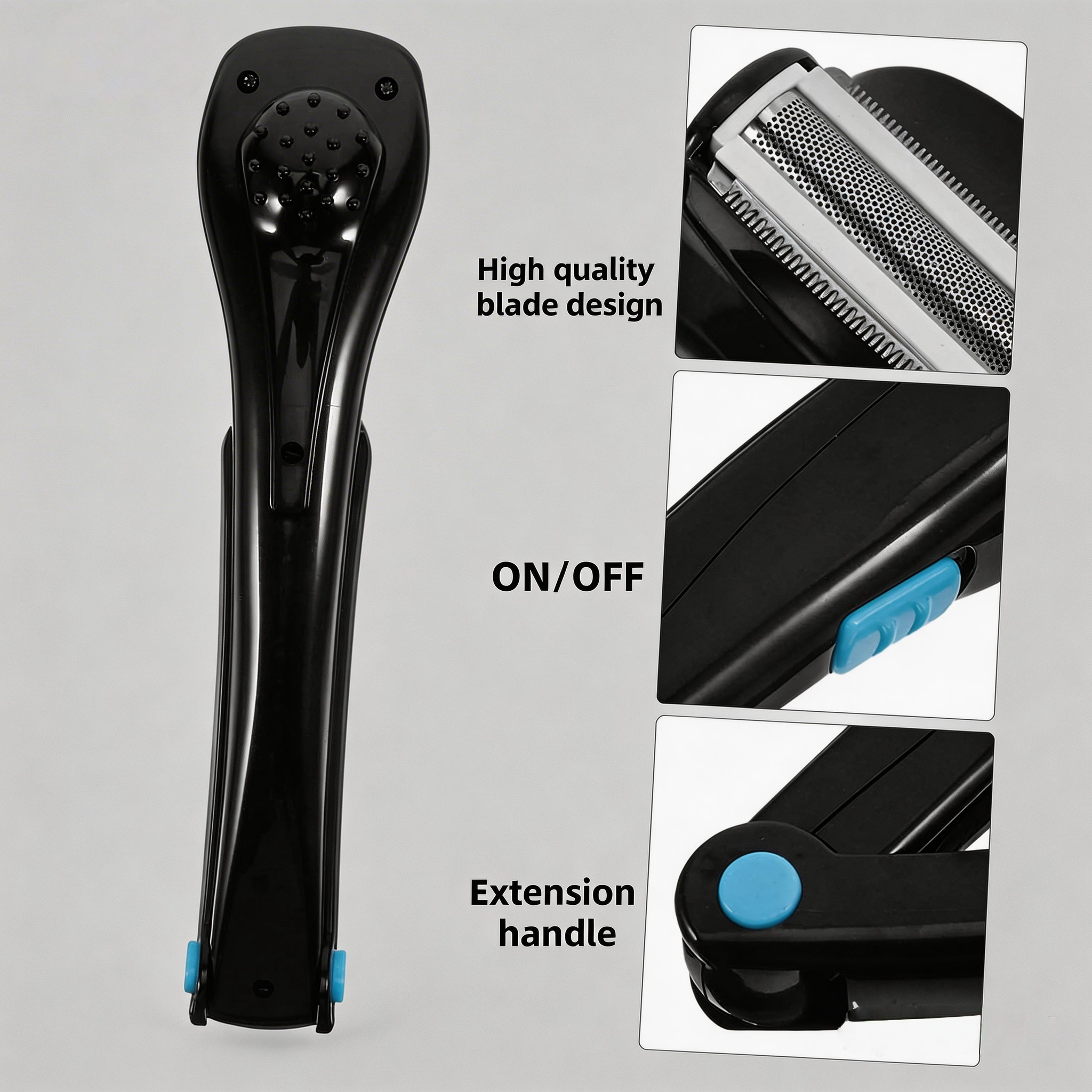 Rechargeable Electric Back Sha - Men'S Grooming Hair And Body Wash recension och pris