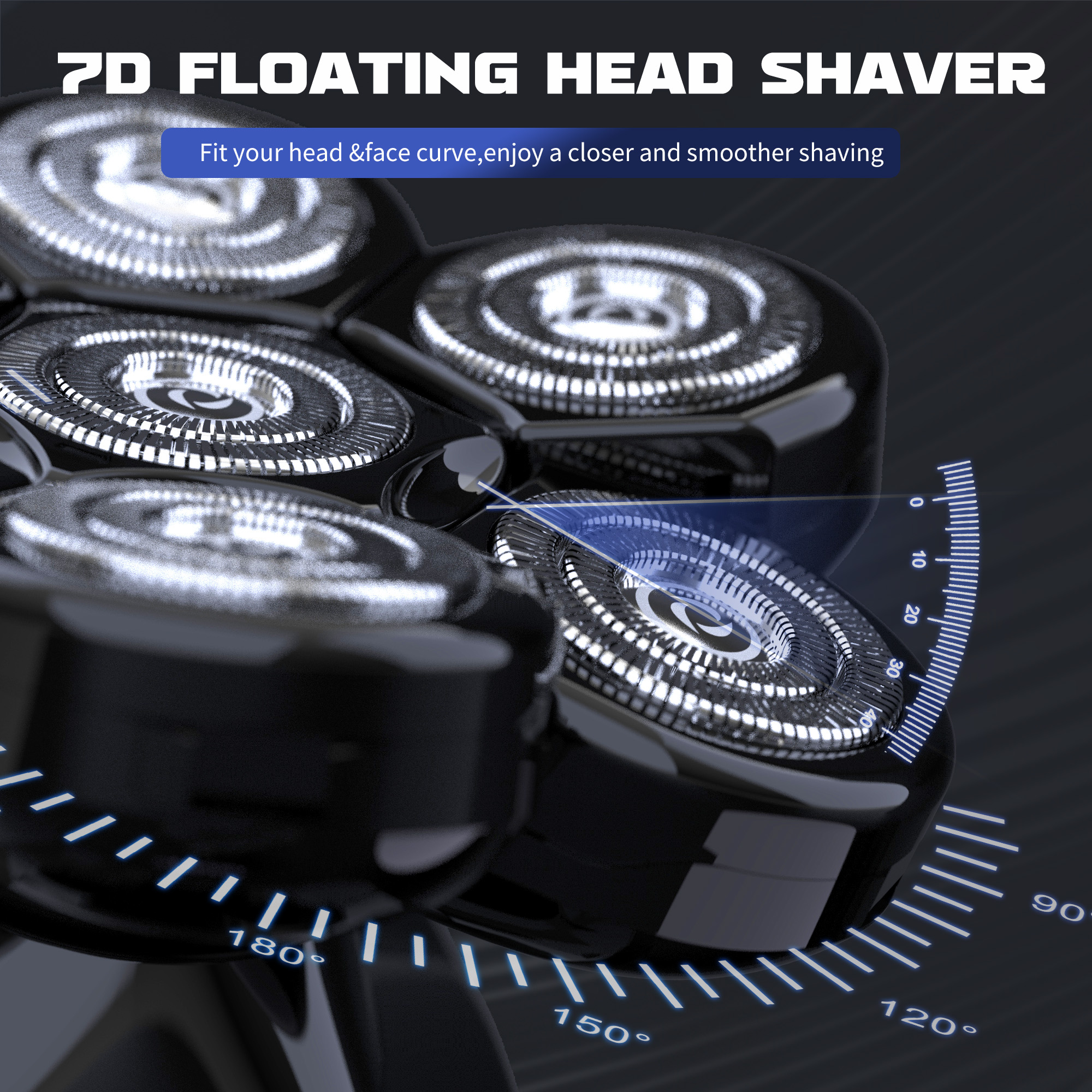 SEJOY Multifunctional 7D Head  - Men'S Grooming Blade recension och pris